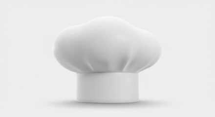 Chef hat isolated on white background for culinary concepts