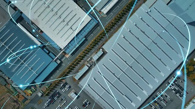 Industrial area and communication network concept