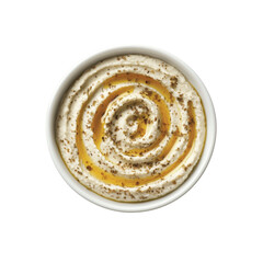 Creamy Hummus with Olive Oil Drizzle and Spices
