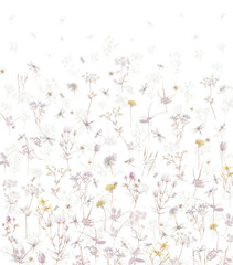 Alluring Hand Illustrated Scroll and Flower Designs