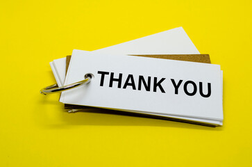 THANK YOU text on white notepad. A Simple Gesture, A Powerful Message of Recognition and Encouragement