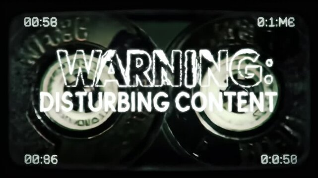 Disturbing Content Warning VHS Tape Footage