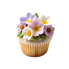 Exquisite cupcake masterpiece a vibrant display of colorful floral artistry a delightful dessert indulgence and sweet treat perfection