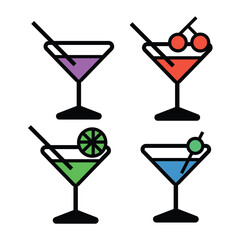 Elegant Champagne Glasses Toasting – Celebration Drink Vector for Wedding, Party, and New Year Cheers

