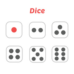 Cartoon Dice Clip Art for Board Games