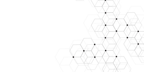 Abstract technology background with hexagons. modern geometric hexagon shape Poster, wallpaper, Landing page. geometric hexagonal, triangle, shape. Vector illustration. can be used in cover design.