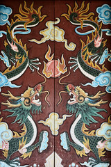 Traditional Vietnamese Art: Twin Dragons