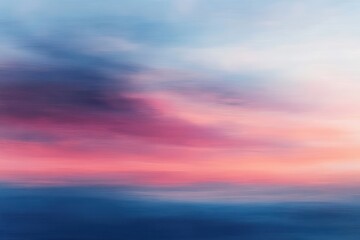 Fototapeta premium soft gradient of pink, purple, and blue colors resembling a serene sky at dawn or dusk with a painterly texture