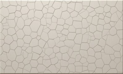 Textured wall panel with a unique pattern of interlocking hexagons in soft neutral tones.
