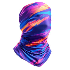 Trendy Cooling Wrap with Futuristic Digital Pattern Isolated on Transparent Background