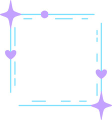 eyecatching cute colorful frame