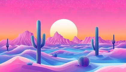 landscape cartoon illustration nature, mountain, lake, river
