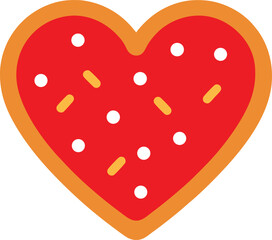 red heart on a red background