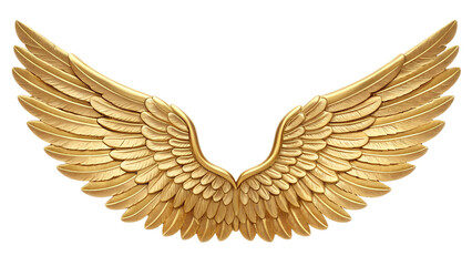 Golden Wings. PNG.