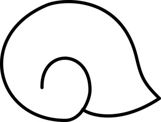 Seashell Outline Coloring