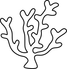 Coral Outline Coloring