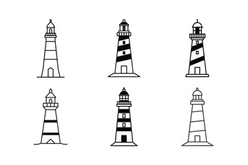 3d Realistic Vector Lighthouse with Smooth Lighting