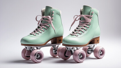 Pastel Quad Skates – Mint, Blush, Lavender – Soft Style – 4K