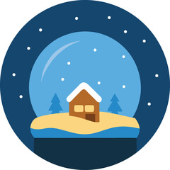 Naklejka premium house in the night