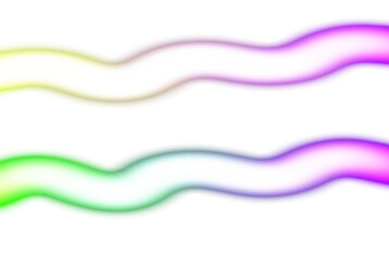 Abstract neon glowing color gradients shape cutout on transparent background, light leaks photo overlay effect, film grain, grungy texture, glow effect, blurred gradients multicolored effect