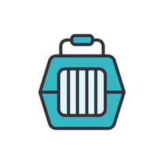 Simple Representation Of A Pet Carrier For Cats And Dogs