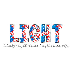 Obraz premium Patriotic Design: Liberty's Light Shines Bright in the USA