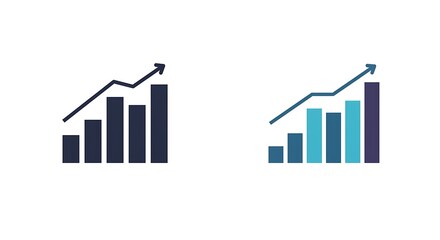 Rising Bar Graph: Business Growth and Positive Trend
