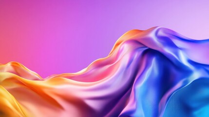 Obraz premium Abstract gradient of vibrant hues with noise overlay for a soft, atmospheric effect