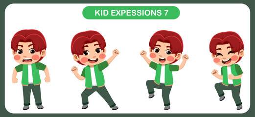 expression children bundle. suitable to be used as a design element on the theme of children