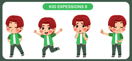 expression children bundle. suitable to be used as a design element on the theme of children