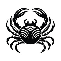 Creative crab silhouette for unique artistic applications - Crab black vector