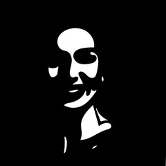 woman portrait black silhouette 