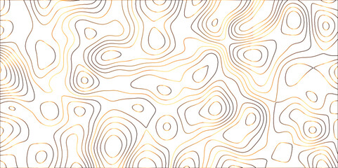 Topographic canyon geometric map relief texture with curved layers and shadow .Abstract geometric topographic contour map background. Panorama view gradient multicolor wave curve .	
