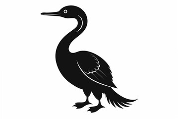 cormorant  silhouette vector