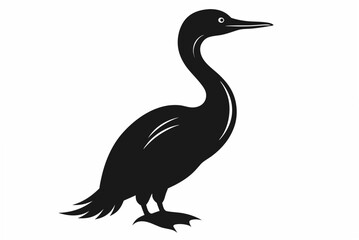 Fototapeta premium cormorant silhouette vector