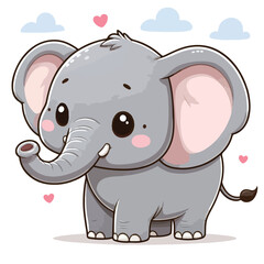 Vector Cartoon Elephant