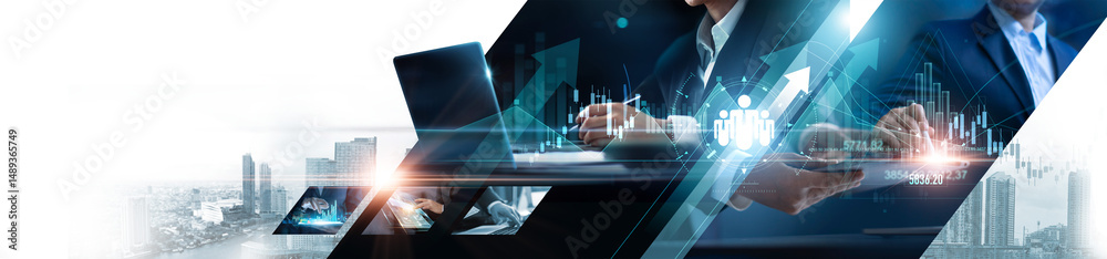Poster business structure of network. business growth, analysis and data exchange customer connection, cust