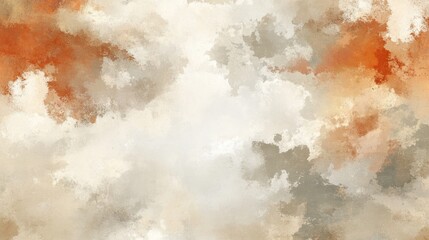 Abstract beige gray orange watercolor texture background