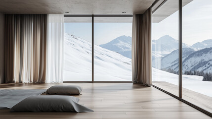 Fototapeta premium empty room with window