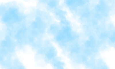 Soft blue watercolor cloud texture background with light white highlights, ideal for sky-themed designs, digital paper, baby shower invitations, and dreamy artistic visual projects.