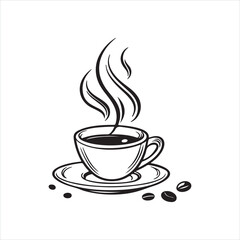 Minimalist Coffee Cup Icon