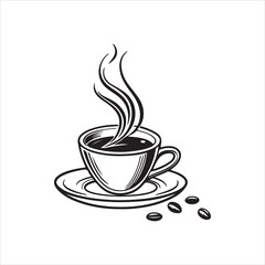 Minimalist Coffee Cup Icon