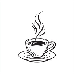 Minimalist Coffee Cup Icon