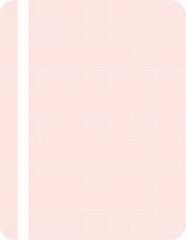 Pink Grid Note Paper 