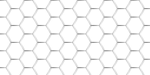 Modern hexagon polygonal technology vector. seamless bright white abstract honeycomb science digital texture background. Abstract square digital grid pattern background with hexagons.
