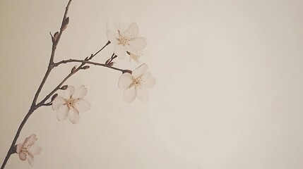 Delicate flowering branch
