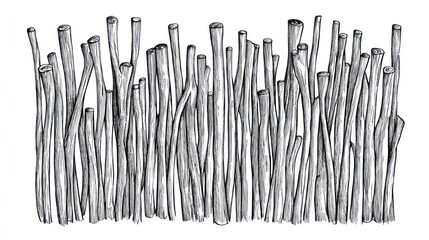 Gray sticks background texture; nature, design
