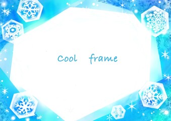 冷たい氷のイメージフレーム