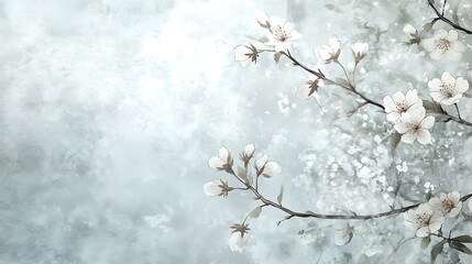 Delicate pastel blossoms background