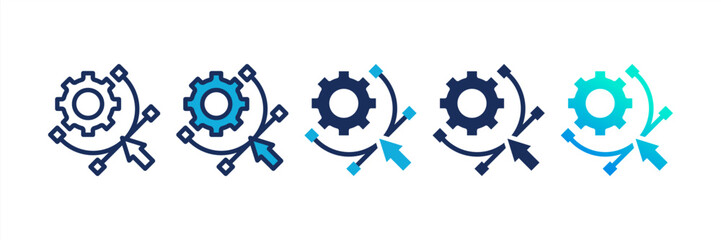 Reshape Multi Style Icon Set